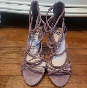Purple Strap Heels